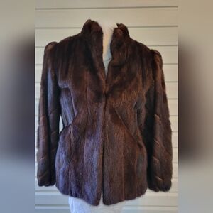 Luxurious Dark Brown (Mahogany)Natural MINK Jacket (Never Worn)